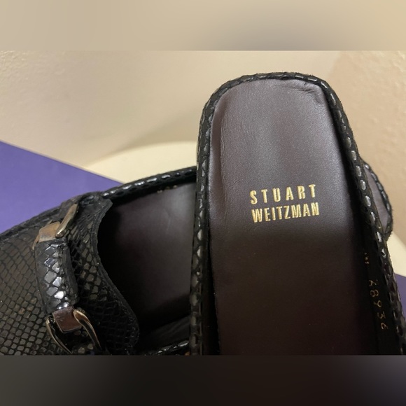 Stuart Weitzman Bobbit Serpentine shoes/Mules - Picture 3 of 10